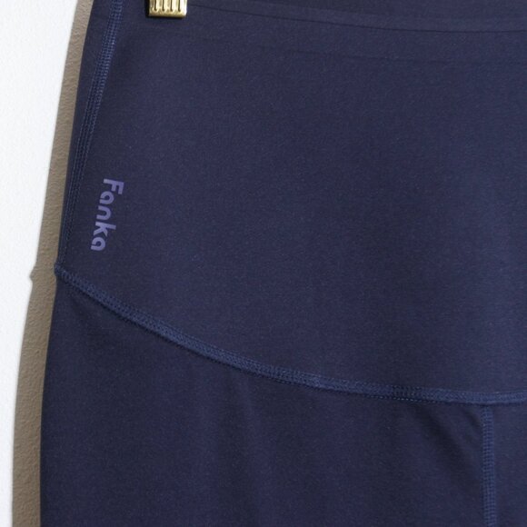 Fanka Body Sculpt Leggings (Reversible Wear) Navy Blue High Rise Contour - Picture 8 of 12